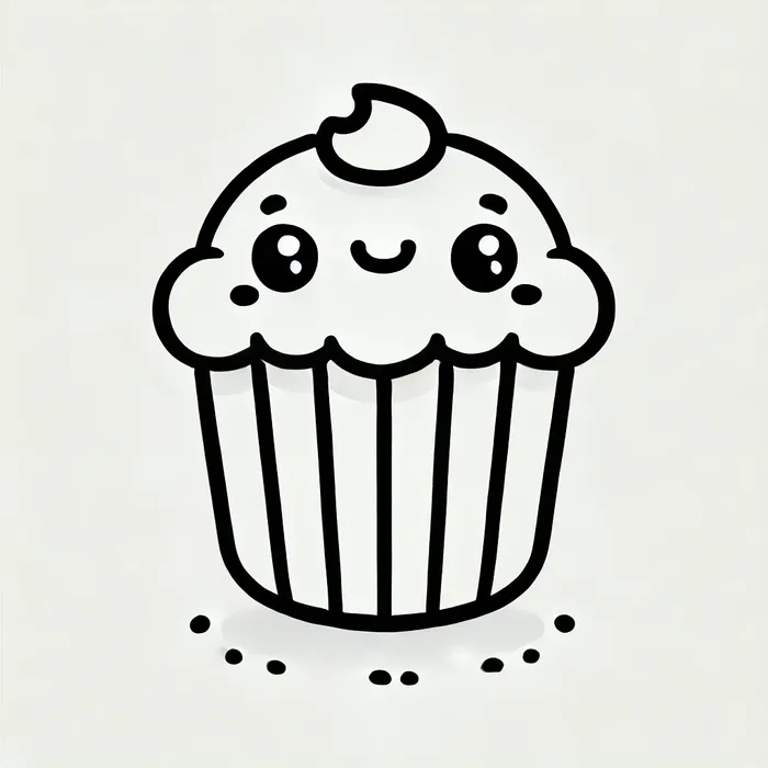 tranh-to-mau-do-an-hinh-banh-cupcake-don-gian-cho-be-3-tuoi Tranh tô màu đồ ăn hình bánh cupcake đơn giản cho bé 3 tuổi