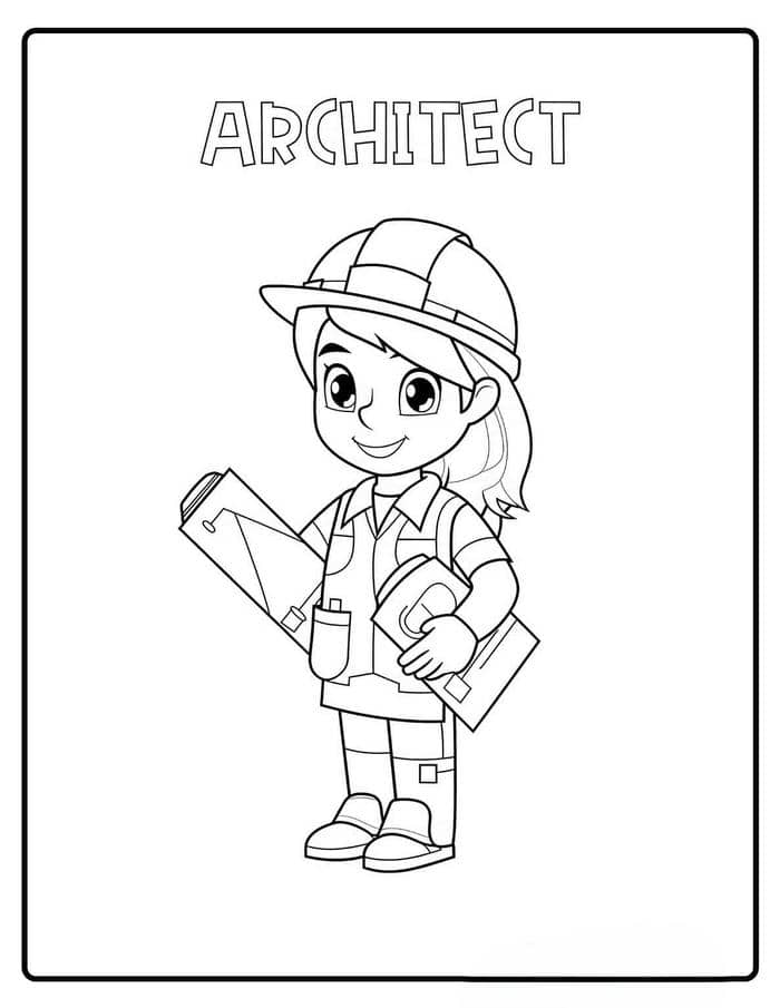 tranh to mau don gian cac nghe nghiep cho be