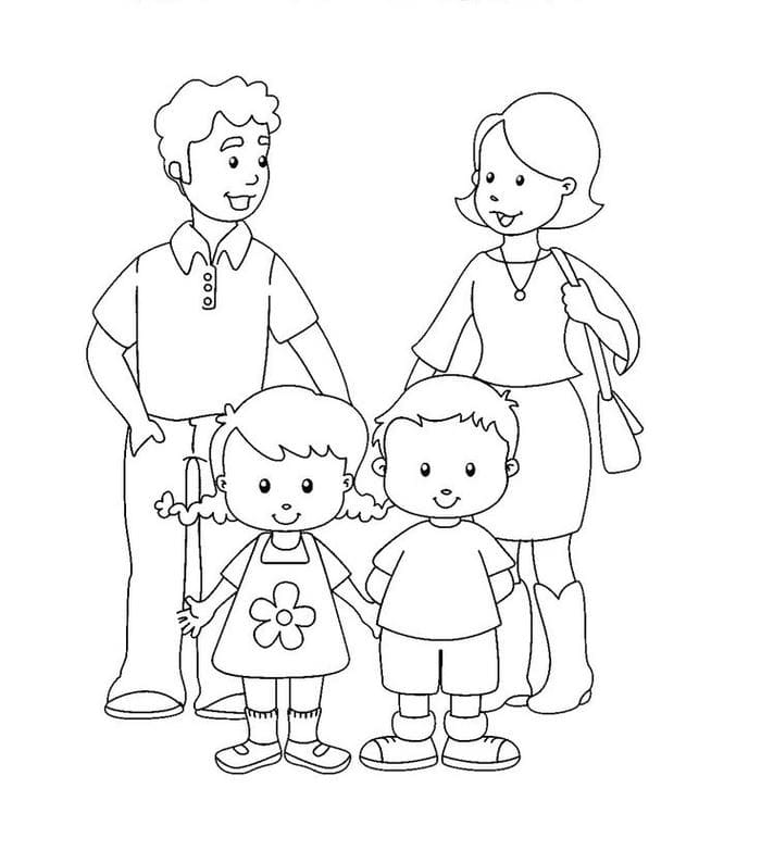 tranh-to-mau-don-gian-cho-be-chu-de-gia-dinh Tranh tô màu đơn giản cho bé chủ đề gia đình
