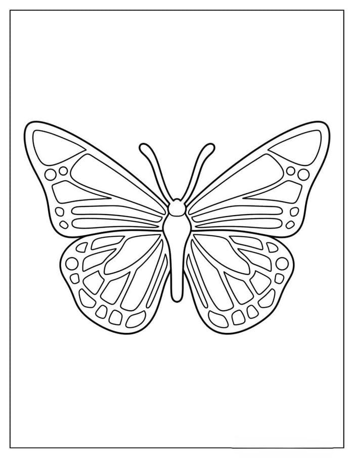 tranh-to-mau-don-gian-cho-be-hinh-chu-buom-1 Tranh tô màu đơn giản cho bé hình chú bướm