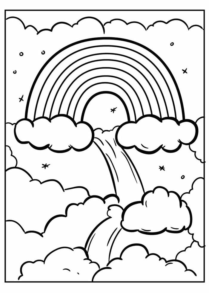 tranh-to-mau-don-gian-hinh-cau-vong Tranh tô màu đơn giản hình cầu vồng