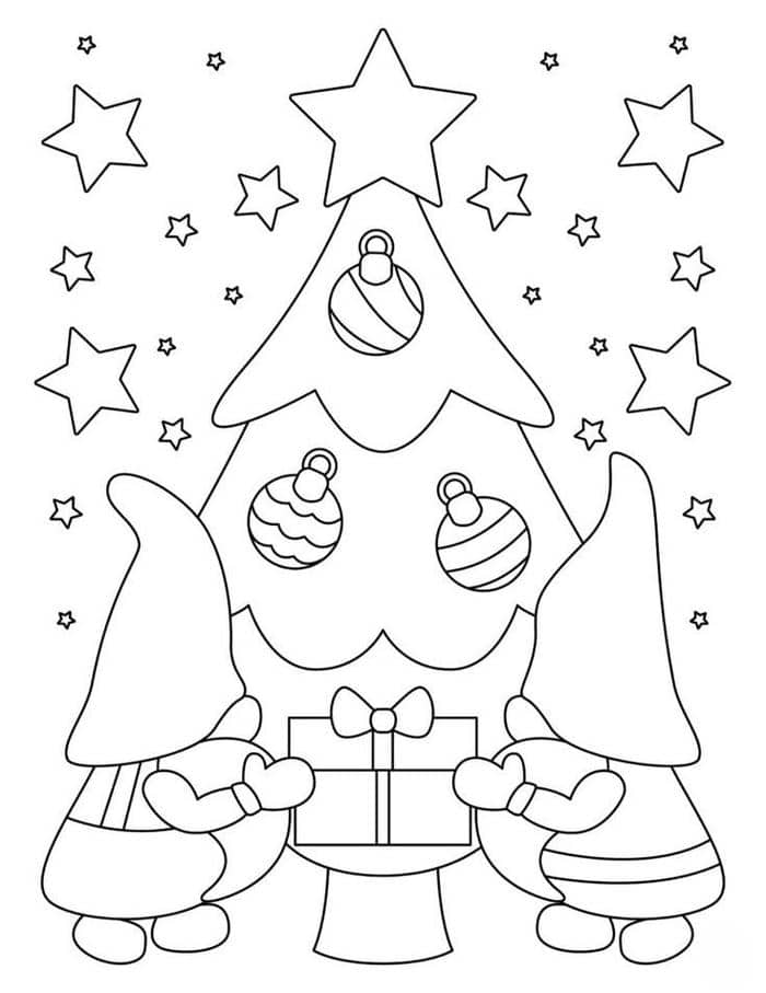 tranh-to-mau-don-gian-hinh-cay-thong-noel Tranh tô màu đơn giản hình cây thông noel