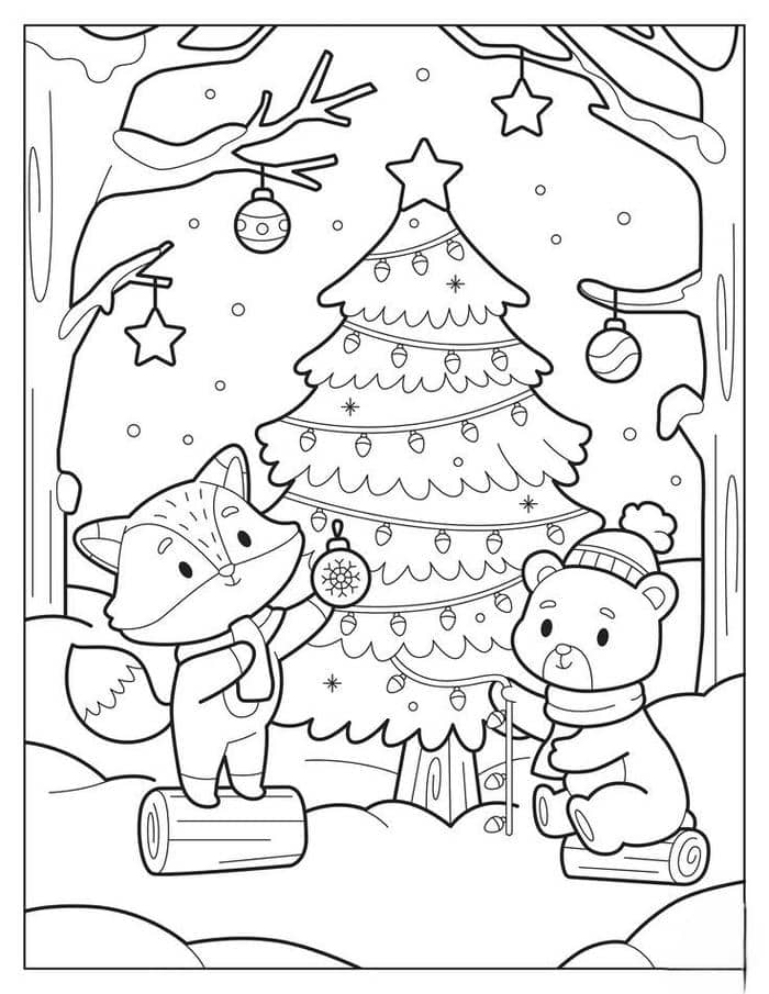 tranh-to-mau-hinh-cay-thong-noel Tranh tô màu hình cây thông noel