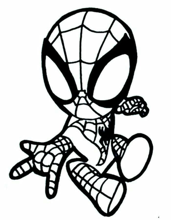 tranh-to-mau-hinh-chibi-spiderman Tranh tô màu hình chibi Spiderman