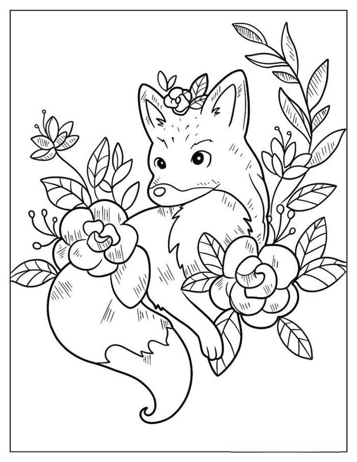 tranh-to-mau-hinh-con-cao-gian-ac Tranh tô màu hình con cáo gian ác