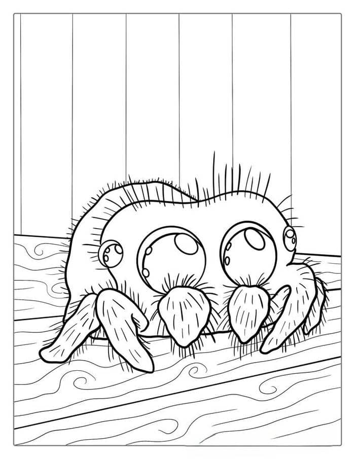 Tranh tô màu hình con nhện