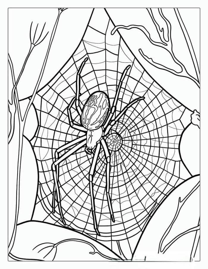 Tranh tô màu hình con nhên