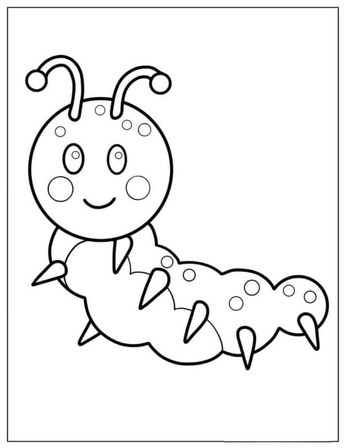 tranh to mau hinh con sau sieu cute cho be