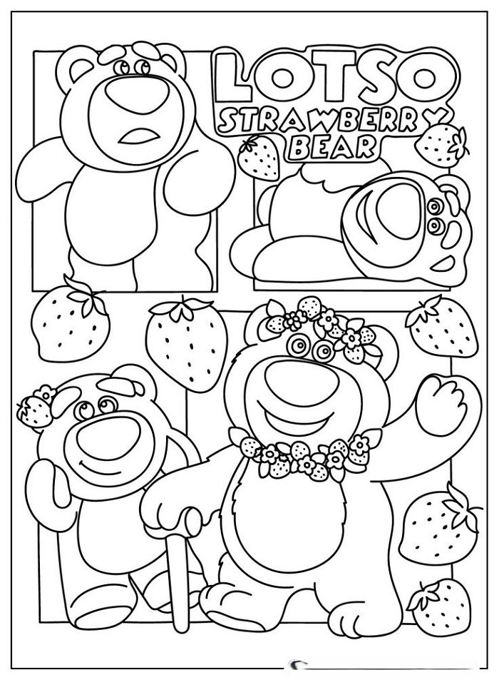 tranh-to-mau-hinh-gau-lotso-cho-be Tranh tô màu hình gấu Lotso cho bé