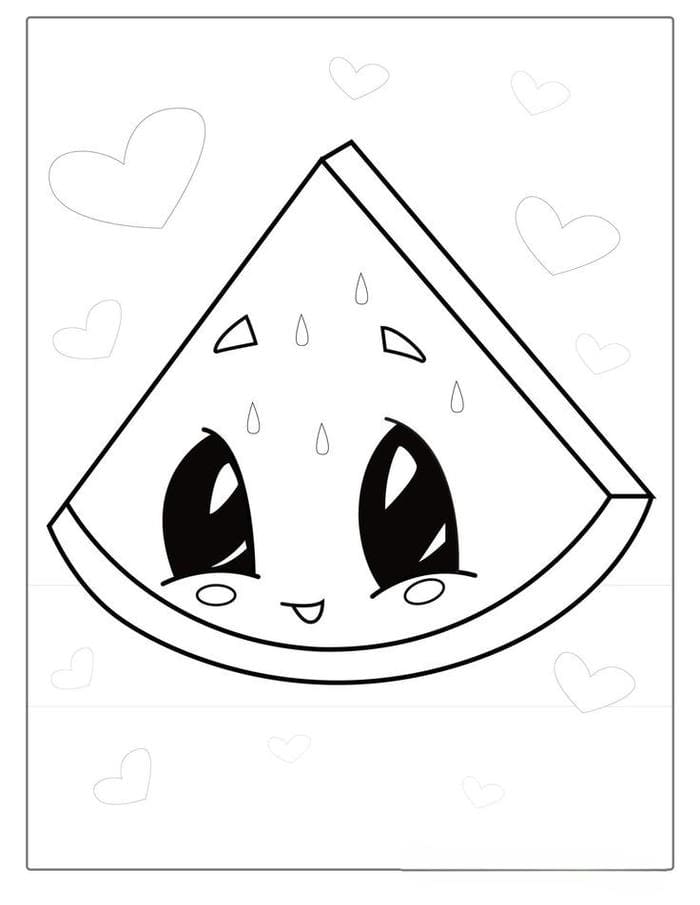tranh-to-mau-hinh-mieng-dua-hau-sieu-cute-cho-be Tranh tô màu hình miếng dưa hấu siêu cute cho bé