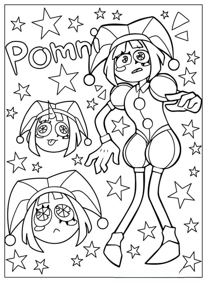 tranh to mau hinh pomni