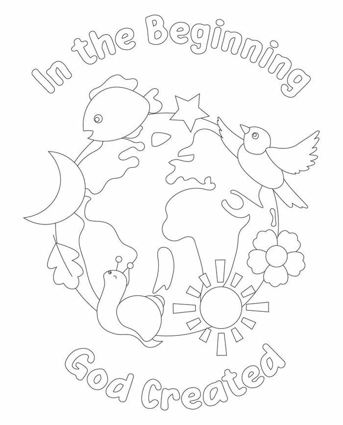 Tranh tô màu hình trái đất cho bé