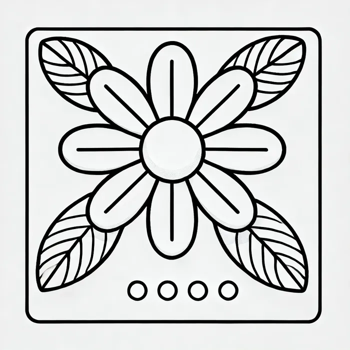 tranh-to-mau-hoa-8-canh-don-gian-cho-be Tranh tô màu hoa 8 cánh đơn giản cho bé