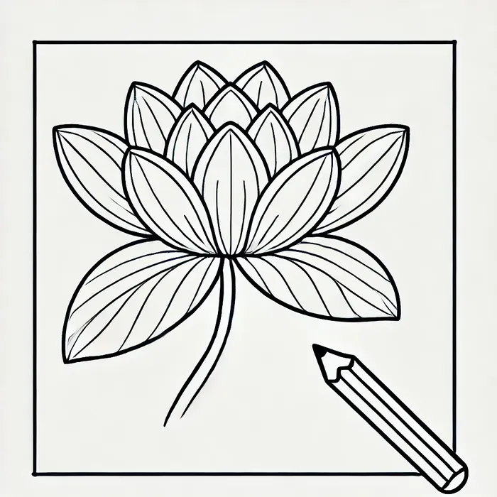 tranh-to-mau-hoa-sen-don-gian-cho-be Tranh tô màu hoa sen đơn giản cho bé