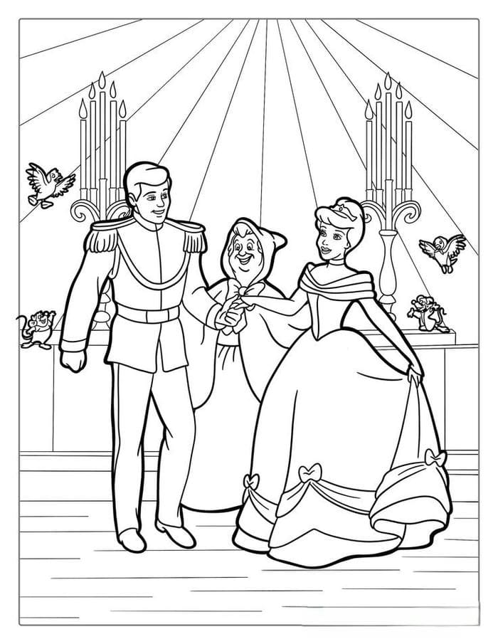tranh-to-mau-hoang-tu-va-cong-chua-cinderella Tranh tô màu hoàng tử và công chúa Cinderella