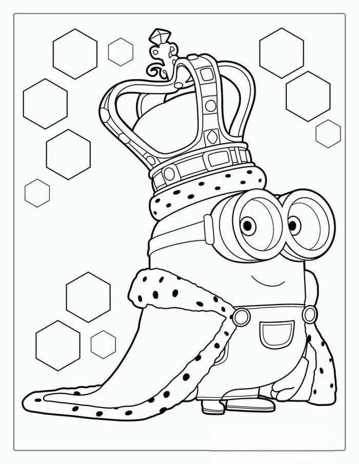 tranh-to-mau-minion-doi-vuong-mien Tranh tô màu Minion đội vương miện