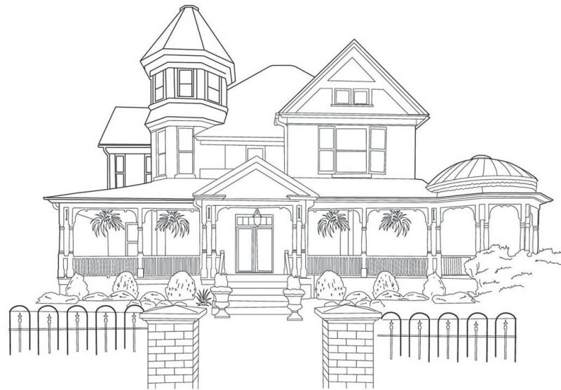 tranh to mau ngoi nha cao tang 3