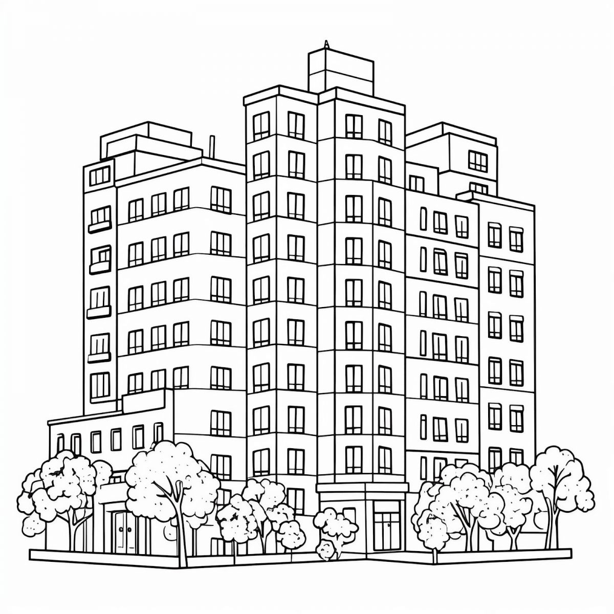 tranh to mau ngoi nha cao tang 4