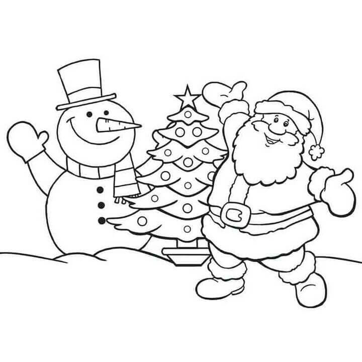 tranh to mau ong gia noel 1