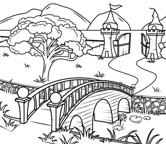 tranh to mau phong canh 1