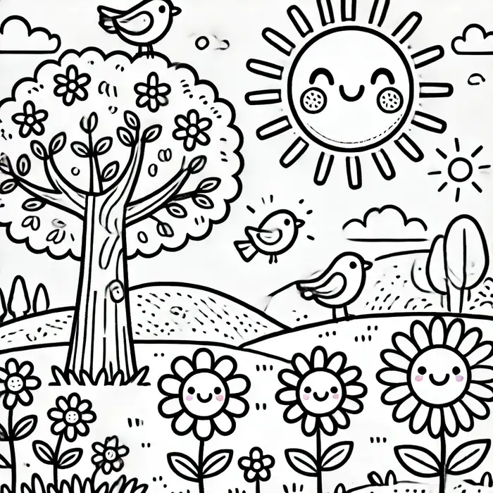 tranh to mau phong canh thien nhien dep