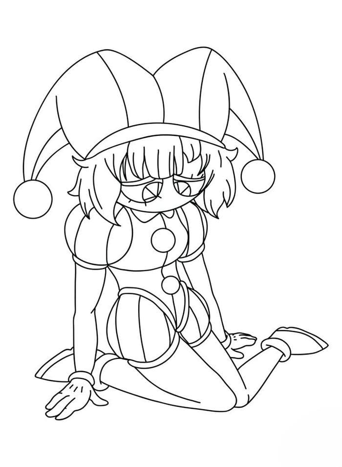 tranh-to-mau-pomni-bieu-cam-buon Tranh tô màu Pomni biểu cảm buồn