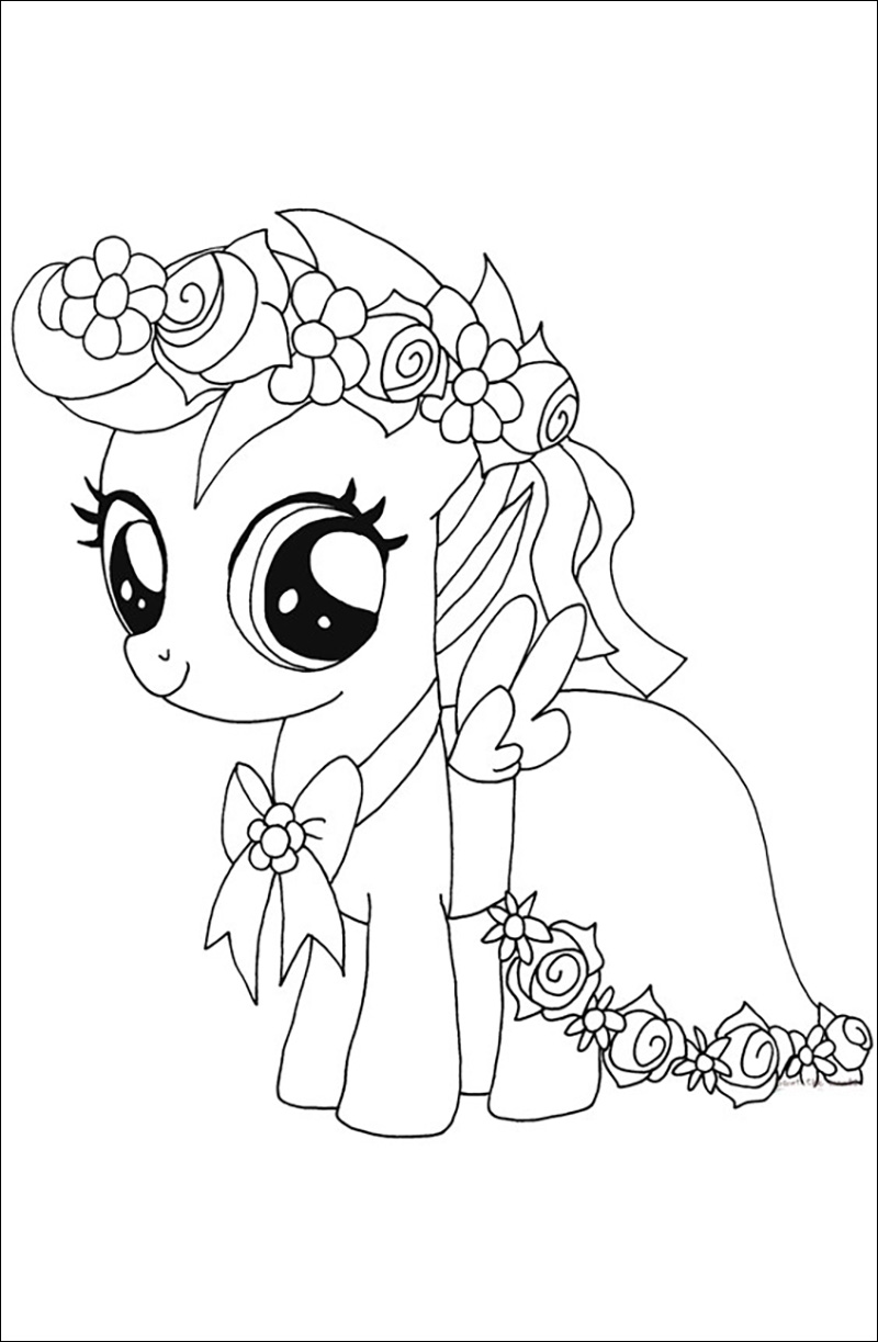 tranh to mau pony cau vong 2