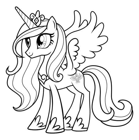 tranh to mau pony cau vong 4