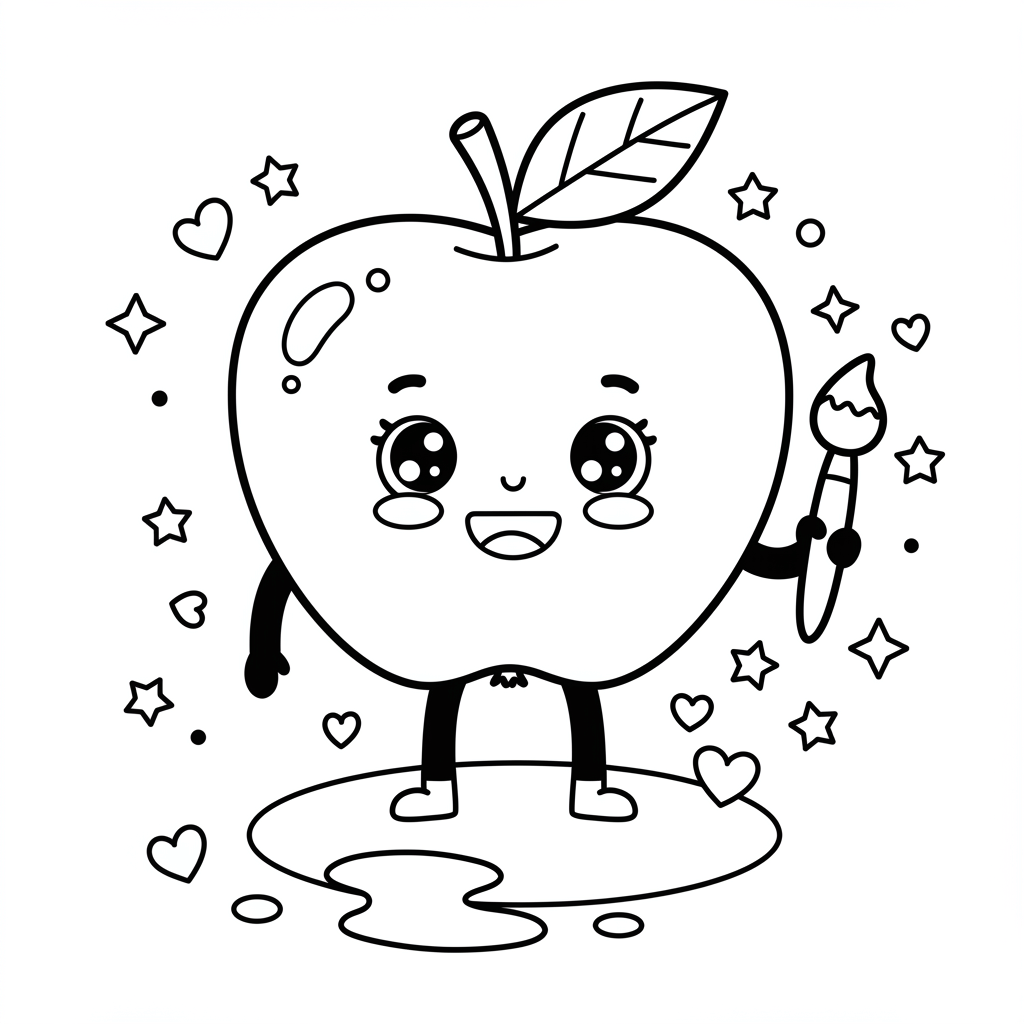 tranh to mau qua tao 2