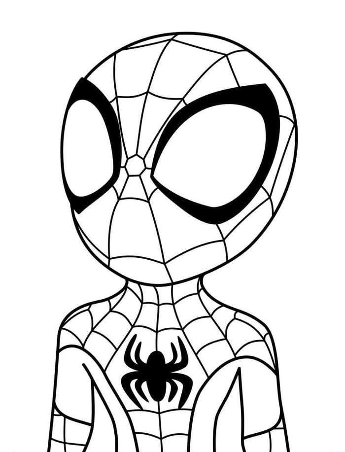 tranh-to-mau-spiderman-don-gian-cho-be Tranh tô màu Spiderman đơn giản cho bé