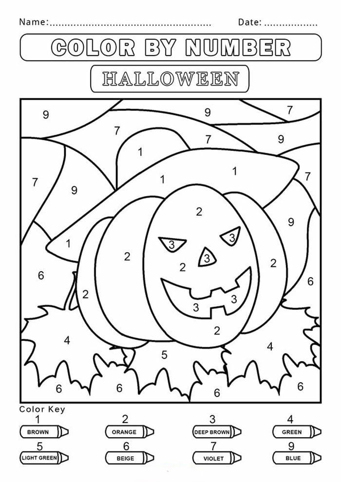 tranh-to-mau-theo-so-hinh-bi-ngo-halloween-don-gian-cho-be Tranh tô màu theo số hình bí ngô halloween đơn giản cho bé