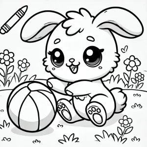tranh to mau tho chibi choi the thao dang yeu cho be