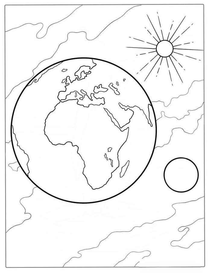 Tranh tô màu trái đất