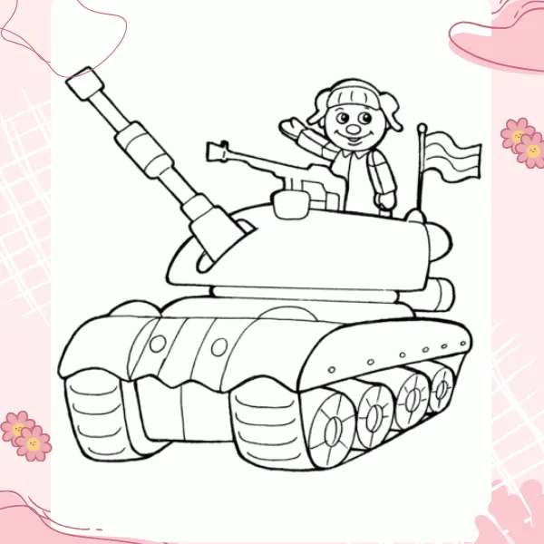 tranh to mau xe tang 2