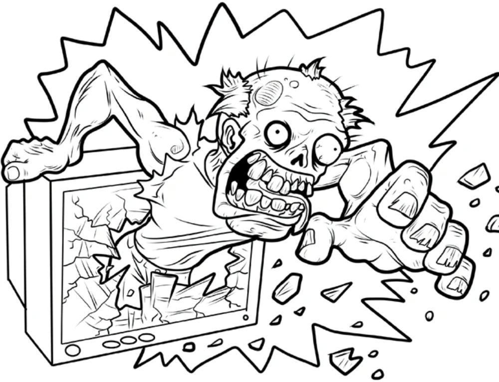 tranh to mau zombie 4 tranh to mau zombie 4