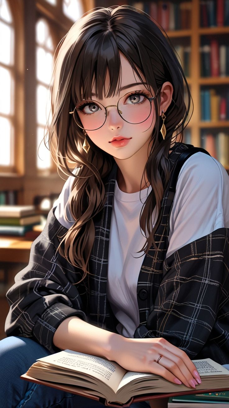 anime deo kinh 02 Anime đeo kính 02