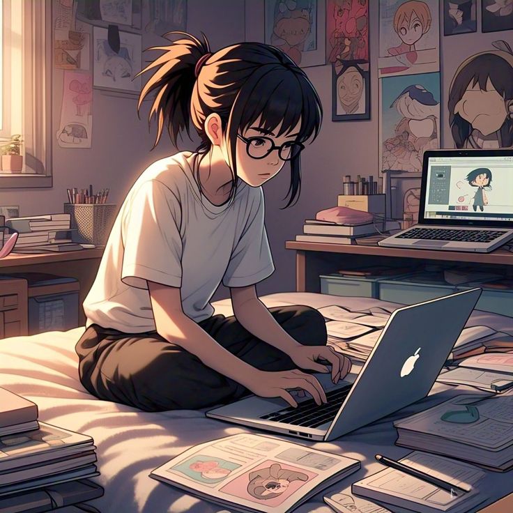 anime deo kinh 39 Anime đeo kính 39