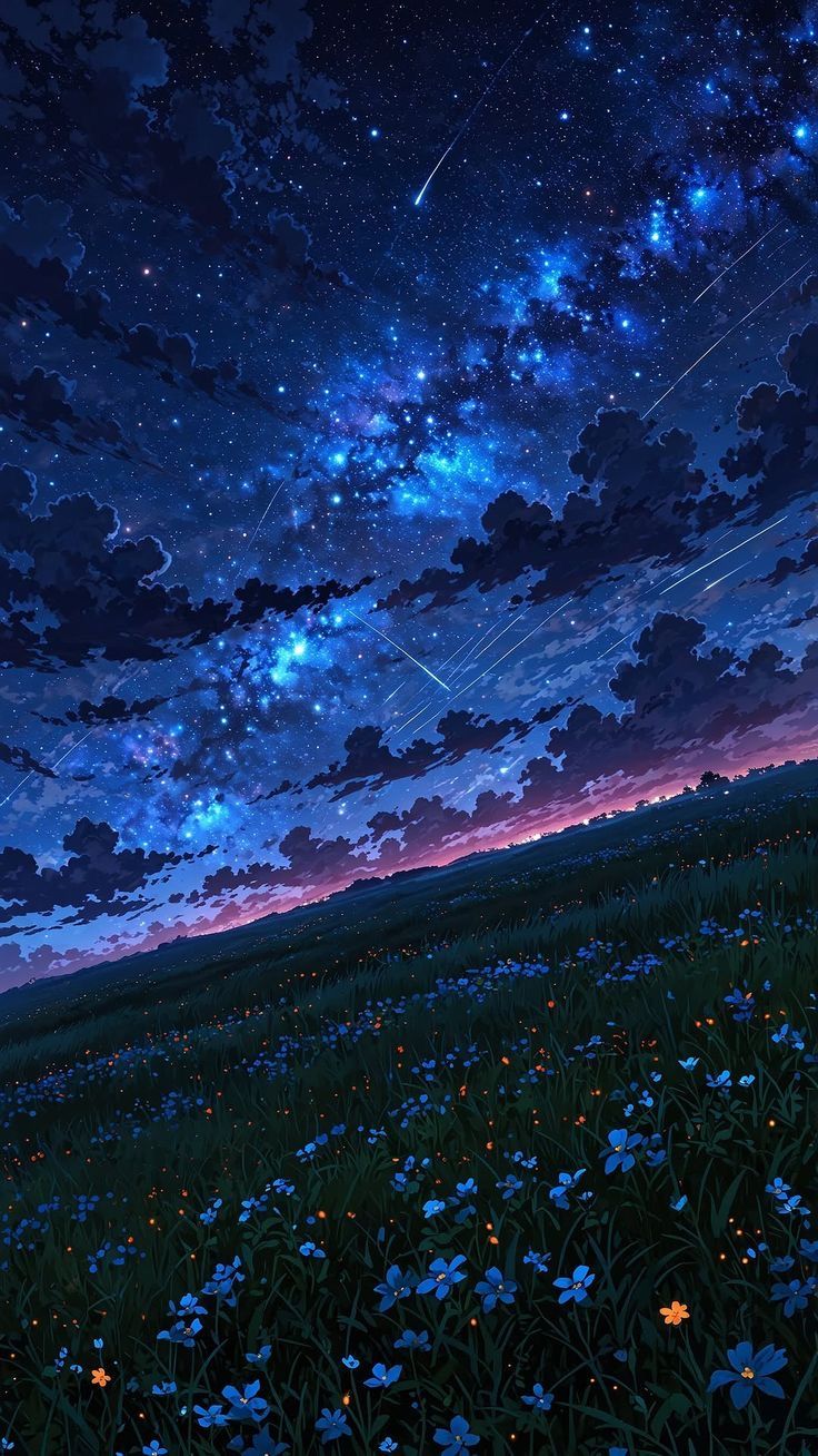 Bầu trời đêm anime 03