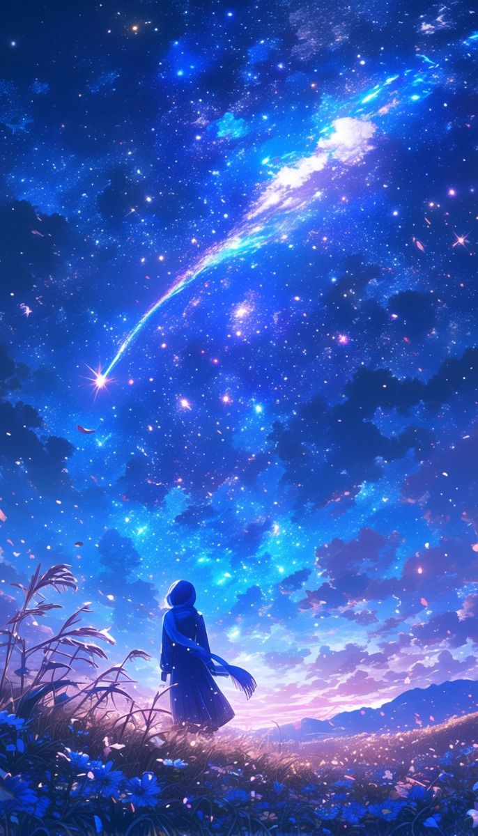 Bầu trời đêm anime 05