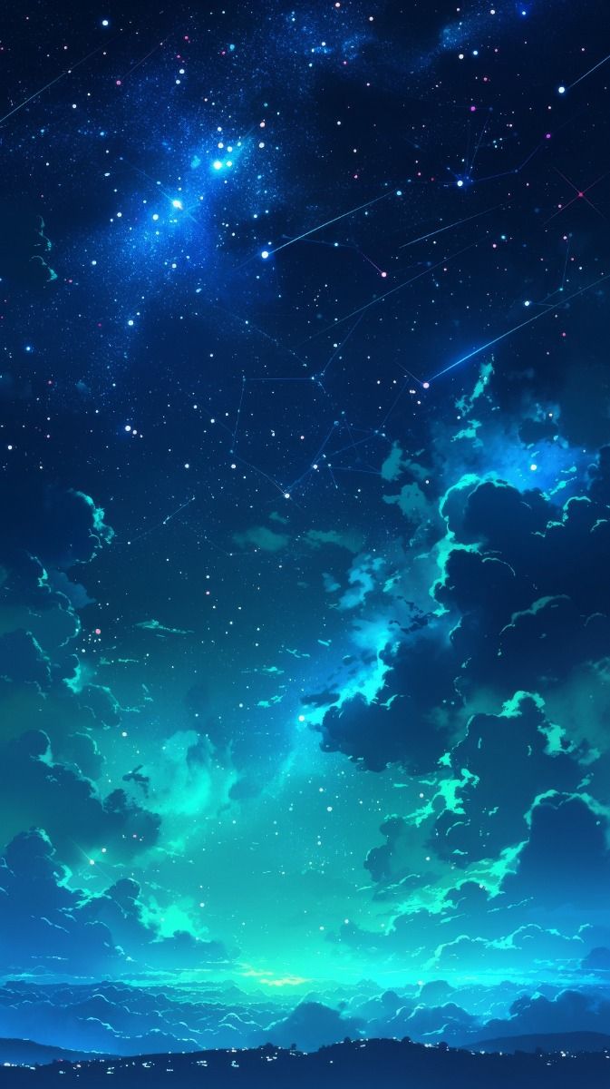 Bầu trời đêm anime 06