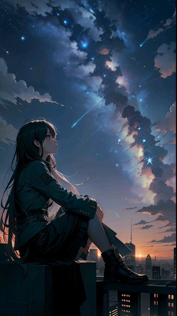 Bầu trời đêm anime 07