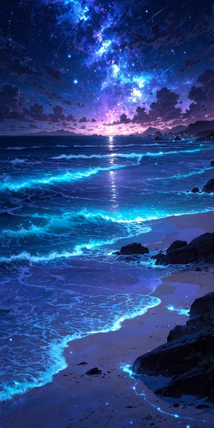 Bầu trời đêm anime 10