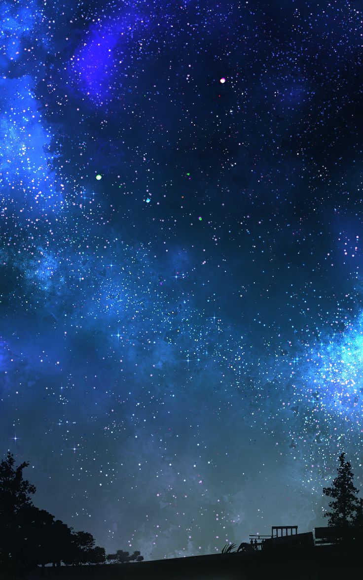 Bầu trời đêm anime 11