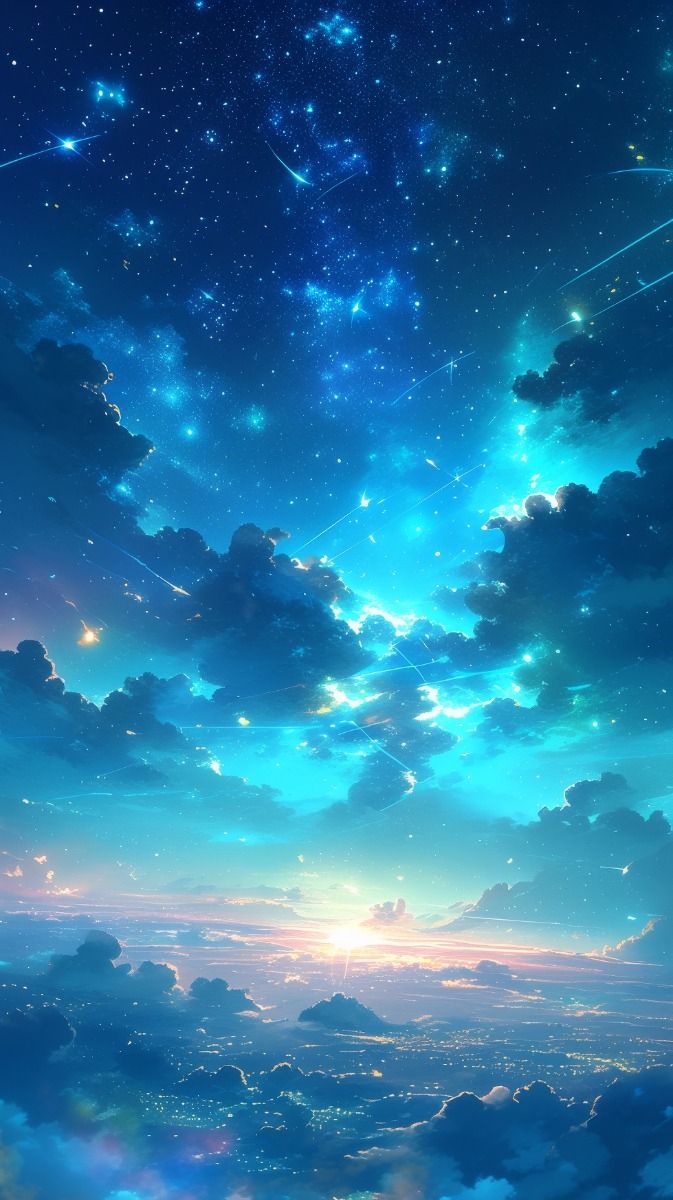 Bầu trời đêm anime 13