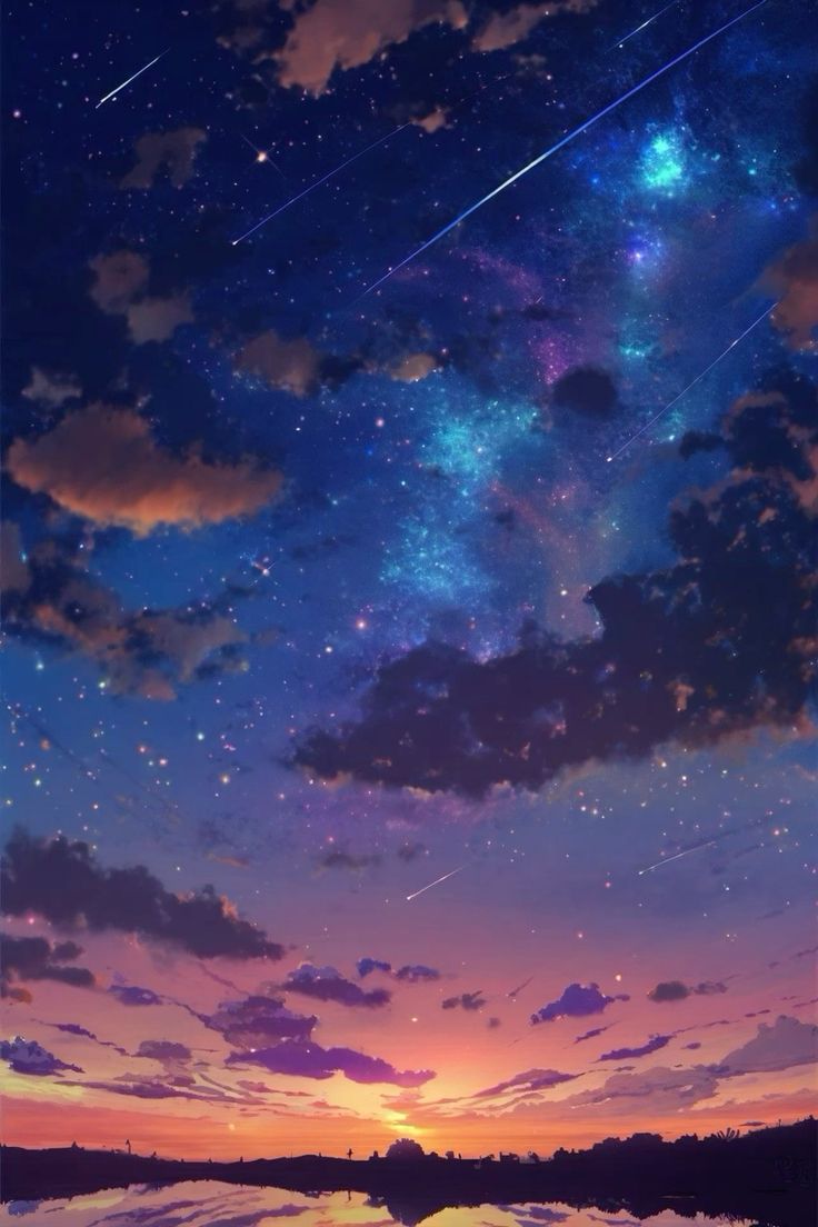 Bầu trời đêm anime 19