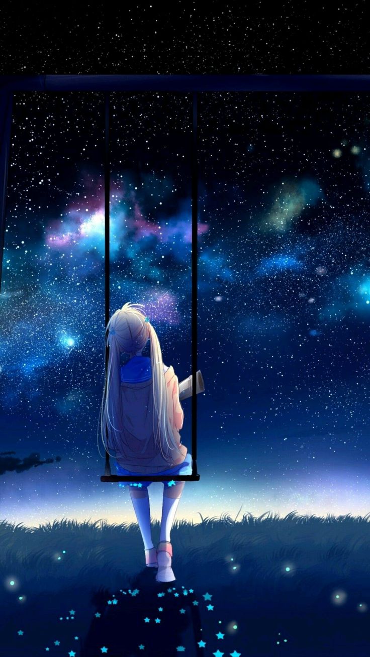 Bầu trời đêm anime 21