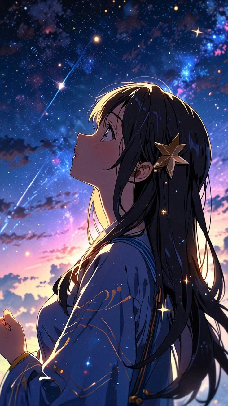 Bầu trời đêm anime 25