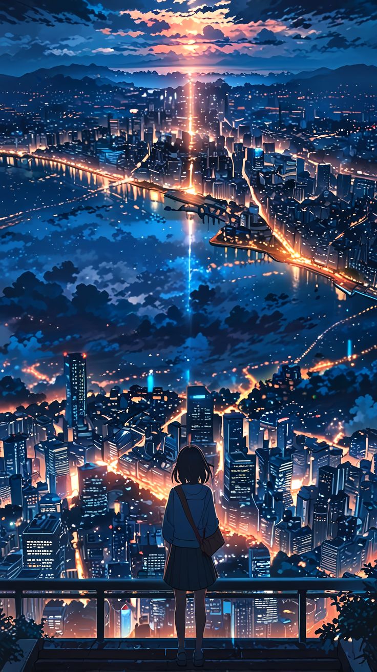 Bầu trời đêm anime 26