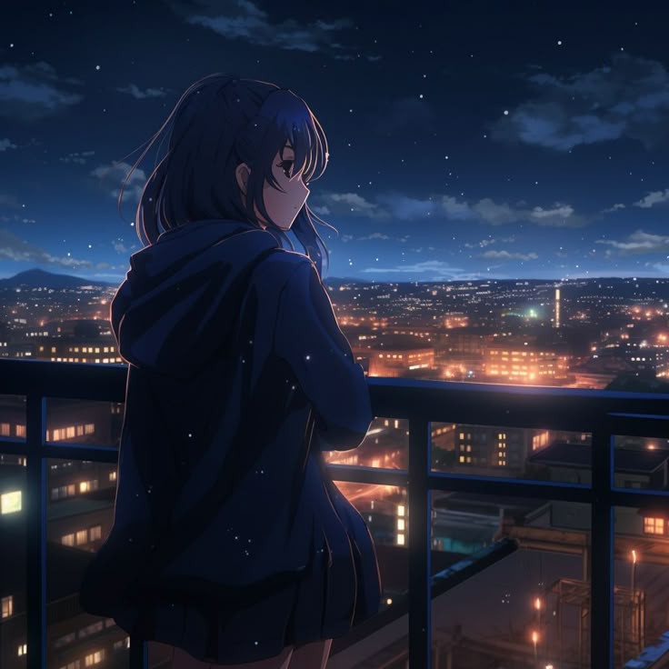 Bầu trời đêm anime 28