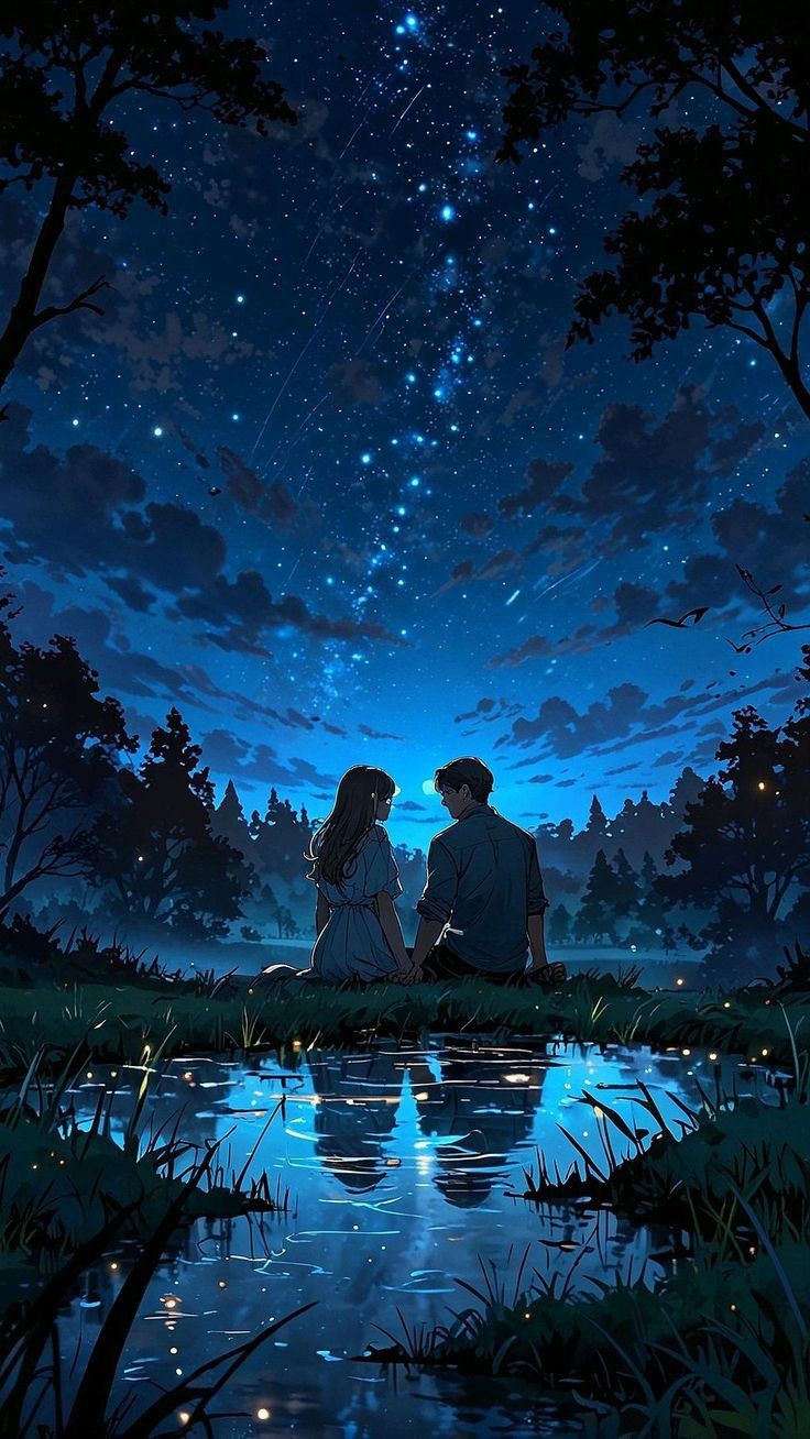 Bầu trời đêm anime 31